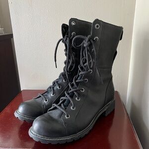 EUC Timberland Stoddard Waterproof Tall Biker Boots Women's A128L